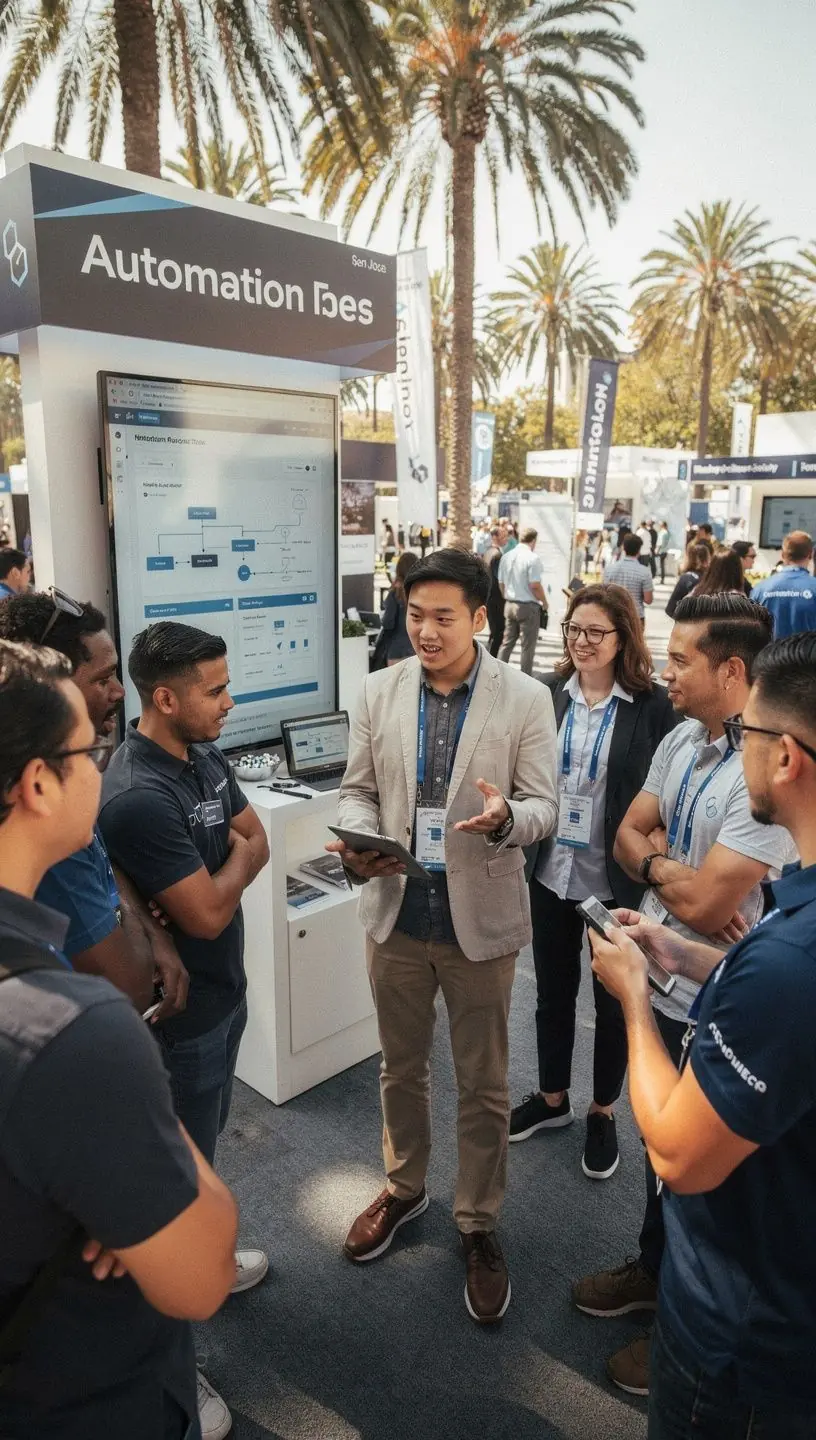 Illustration of interconnected gears symbolizing business process automation and efficiency improvements.